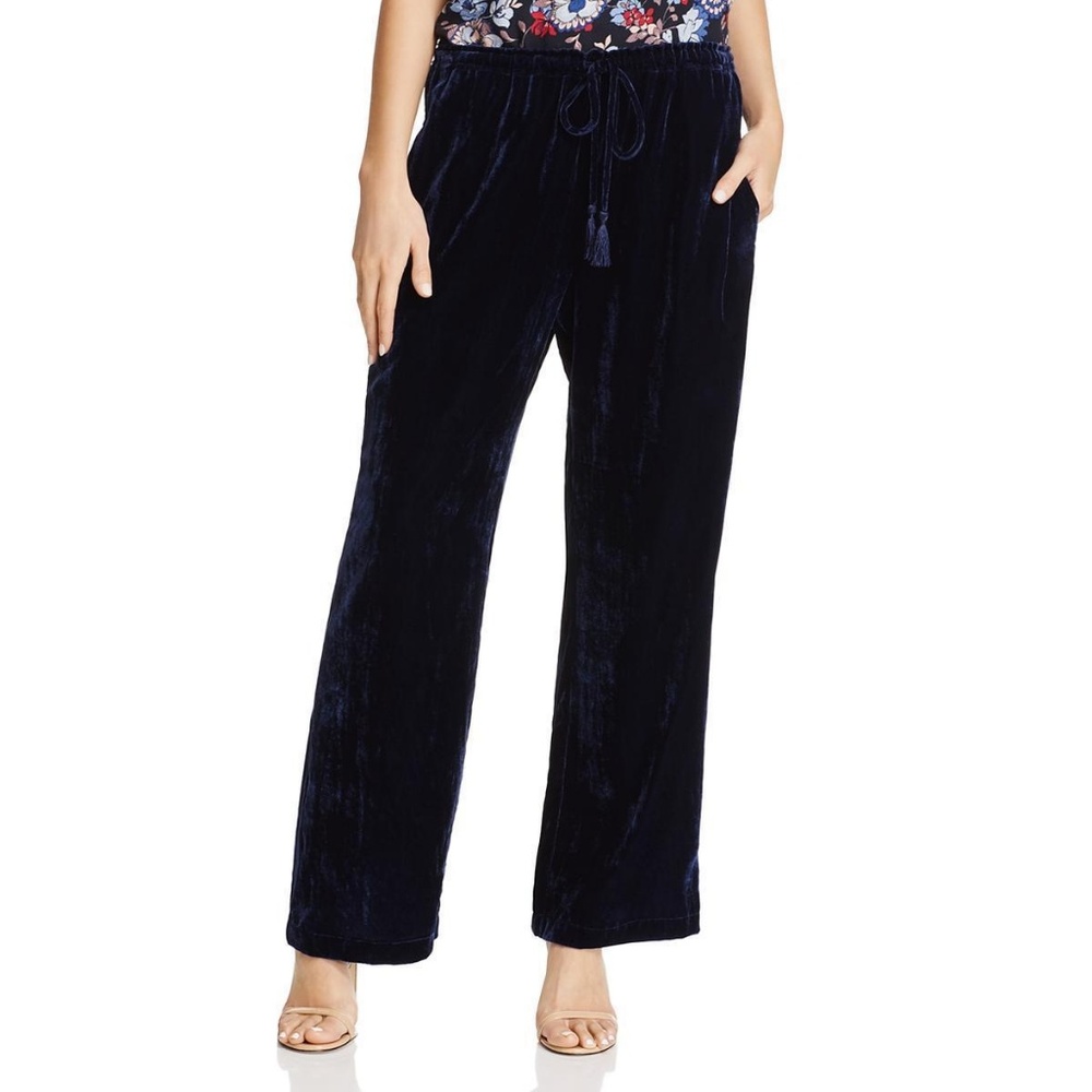 Beltaine Women's Pants Velvet Drawstring Pajama Casual Pants Blue